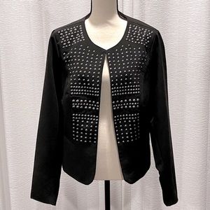 Torrid Stud Black Cropped Jacket Size 1 NWOT